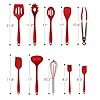 Newox-Silicone-Utensil-Set-10-Piece-Kitchen-Gadgets-Cooking-Cookware-BBQ-Tools-Red Newox Silicone Utensil Set 10 Piece Kitchen Gadgets Cooking Cookware BBQ Tools (Red)