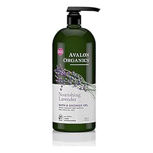 Avalon Organics Bath &amp; Shower Gel, Natural Body Wash, Nourishing Lavender, 32 Oz