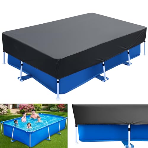 Schwimmbadabdeckung für Rechteckige 220 x 150 cm Poolabdeckplane Abdeckung