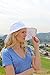 Sun Hats for Women UV Protection Wide Brim Summer Hat Polyester Packable Travel Hat Foldable Fits Large Head Sizes UPF 50