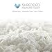 PharMeDoc Shredded Memory Foam Pillow - Bed Pillow for Side Sleepers & Back Sleepers, Includes Hypoallergenic Pillow Case, Queen Size