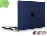 MacBook Pro 13 inch Case 2018 2017 2016, UESWILL Smooth Matte Hard Case for MacBook Pro 13-inch, 2/4 Thunderbolt 3 Ports (USB-C), with/Without Touch Bar, Model A1989/A1706/A1708, Navy Blue