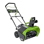 GreenWorks 26272 G-MAX 40V 20-Inch Cordless Snow Thrower, 4Ah Battery and Charger Included