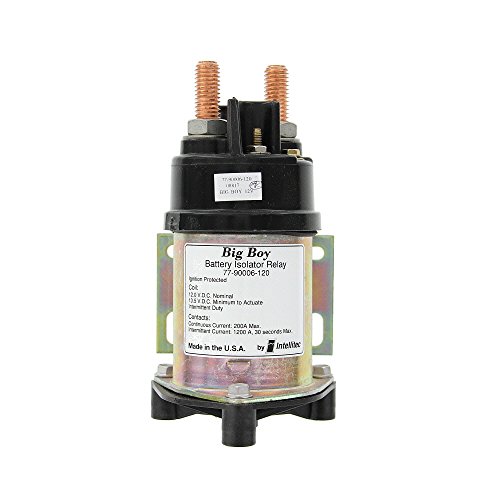 Intellitec 77-90006-120 OEM RV Big Boy Battery Isolator Relay - 200 Amp, Ignition Protected - Power System Replacement Part
