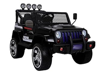 Elektroauto In Schwarz Kinderfahrzeug Jeep 2 Sitzer Suv Atv Kinderauto 12v7ah Spielzeug Kinderfahrzeuge