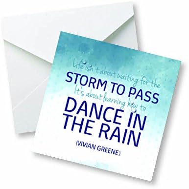 La Vie N Est Pas About Waiting For The Storm To Pass It S About Apprentissage De La Danse Sous La Pluie Vivian Greene Citation De Motivation Colore Aimant Amazon Fr Cuisine Maison