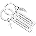 Vadaka Godparent Gifts from Godchild,Godmother Keychain Godfather Keychain Christening Gift for Godmother Godfather Baptism Jewelry Gift for Godmothers Godfather Birthday Gift for Women men (2 Pack)
