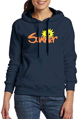 Lamont Rhea Women's Summer Fashion Long Sleeve Sweatshirt Pullover Hoodies with Pocket Navy