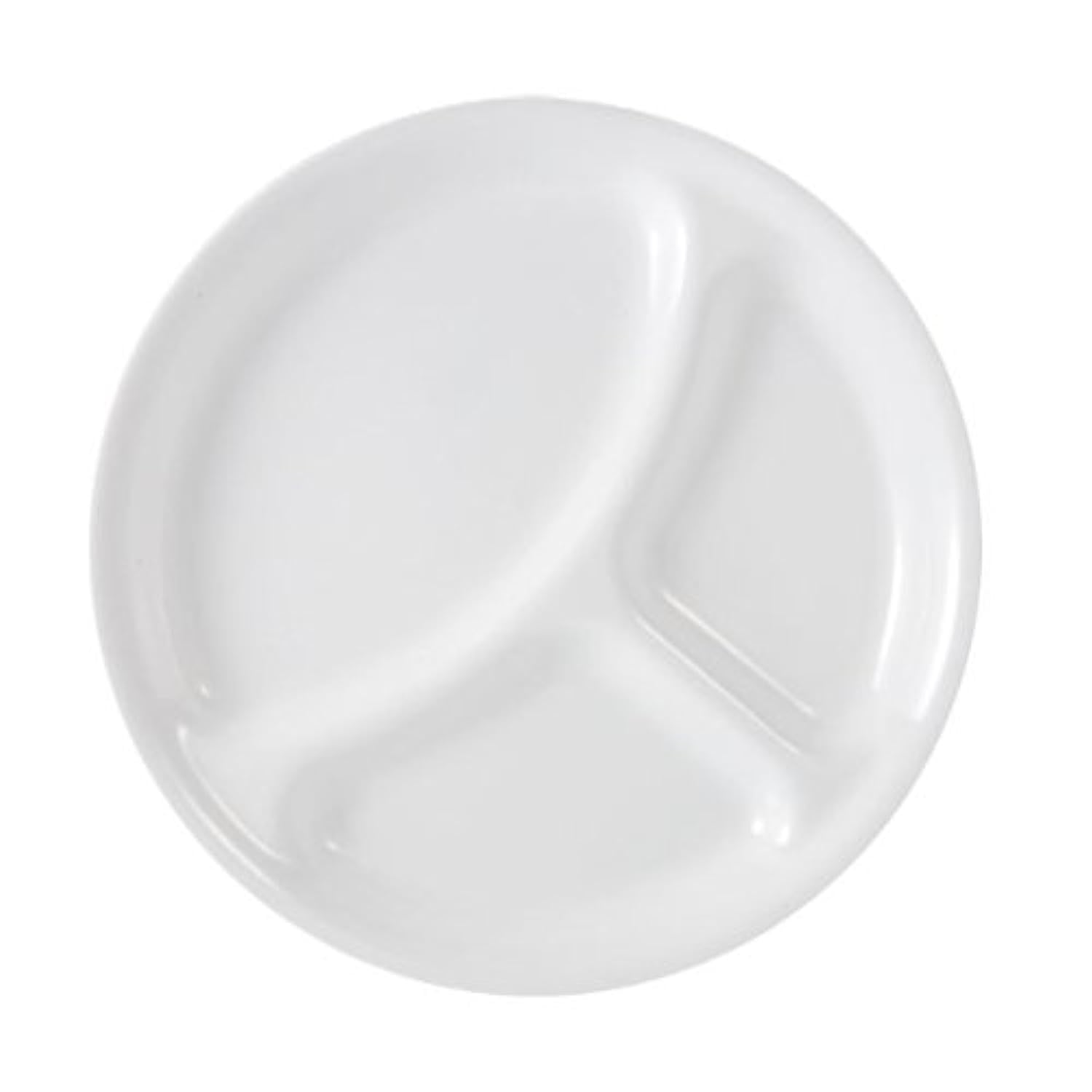 Photo 1 of Corelle Livingware Divided Plate, 10-1/4-Inch, Winter Frost White