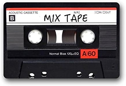 Cassette Art Pattern Mix Tape Doormat Door Mat Rug Indoor/Outdoor/Floor Mat Rug for Home/Office/Bedroom 23.6(L) x 15.7(W)