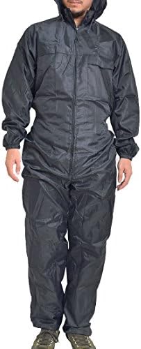 作業着 つなぎ 薄手 軽作業 ポリエステル 薄い 軽い 防汚 Diy ガーデニング 作業服 農作業 メンズ レディース 大きなサイズ 長袖 フード付き