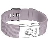 Band for Fitbit Charge Hr2, Lavender, Large