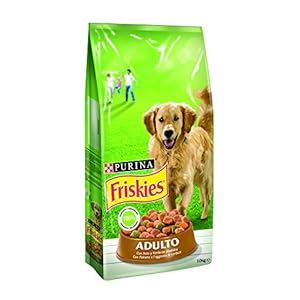 Purina Friskies Pienso para Perro Adulto Aves y Verduras 10 Kg