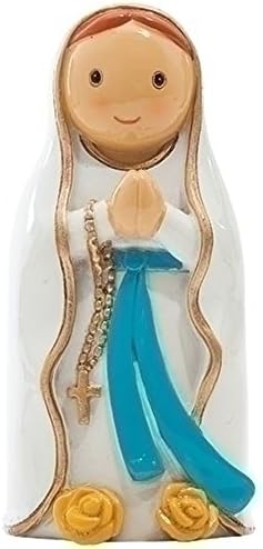 3.25" OUR LADY OF LOURDES. RELIGIOUS SAINT FIGURINE.