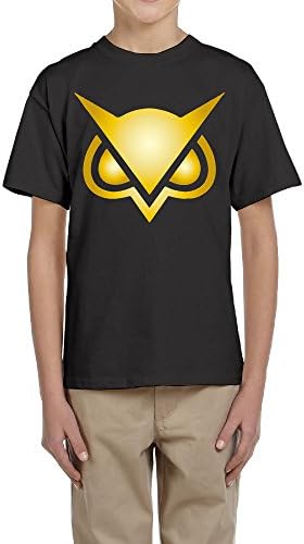 Boy's Youtube Vanoss Gaming Owl Logo Short Sleeve Tee Black Medium