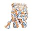 EXPAWLORER Cotton Dental Teaser Puppy Pet Chew Rope Toys for Small Dog Biting 11-inch,Assorted Color Elephant