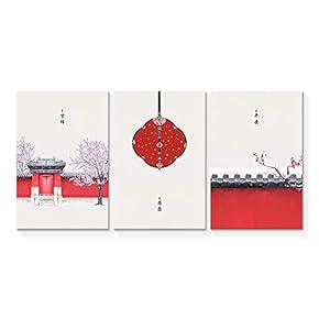 3 Panel Chinese Style Painting Painting Wall Bedroom...