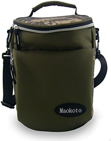Maokoto Camouflage Color Insulated Lunch bag Multifunction Box(Heat,Cooler,Keep Warm)(12 cans)(Size Medium)