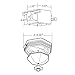 Good Housekeeping 80213 Athens 80 CFM 2.0 Sones Decorative Bathroom Ventilation Exhaust Fan with Lighting in Brushed Nickel (LED Bulbs Included)