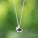 Boma Jewelry Sterling Silver Origami Elephant Necklace, 16 inches