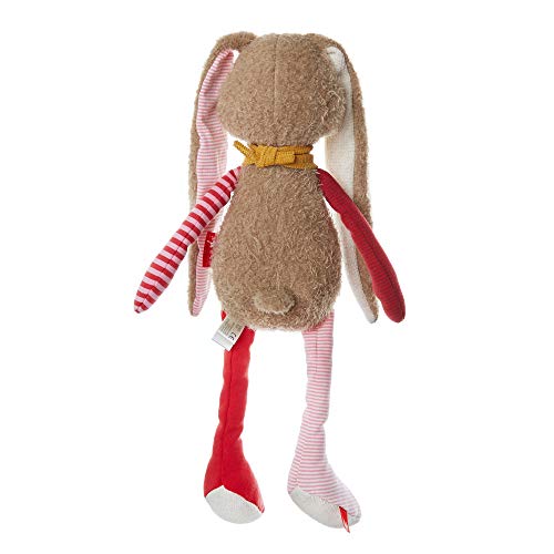 SIGIKID 39214 Hase Patchwork Sweety Mädchen Kuscheltier empfohlen ab Geburt rosa/braun – Bild 3