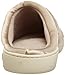 isotoner Women's Microterry PillowStep Satin Cuff Clog Slippers, Taupe, 8.5-9 B(M) US