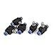 Uxcell a15082600ux0938 Push in to Connect Fittings Pneumatic Flow Speed Control, 6 mm Tube, 5 Piece, Metal, 0.24