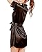Clearance Sale! Women Intimates WEUIE Women Fashion Classic Bathrobe Pure Role-Playing Sexy Lingerie Wild Temptation (Free Size, Black)