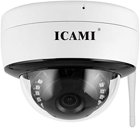 公式ショップ Icami 防犯カメラ 屋外 ワイヤレス 監視カメラ Sdカード録画 留守 ネットワークカメラ 家庭用 スマホ 簡単 マイク内蔵 防水 Ipカメラ 設置 屋内 無線 車上荒らし 遠隔監視 500万画素