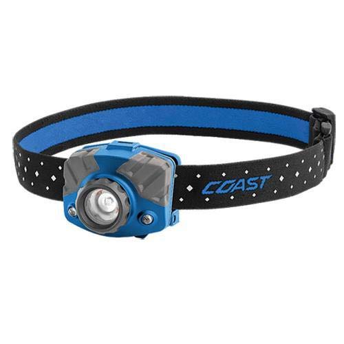 COAST FL75R 530 Lumen Rechargeable Focusing LED Headlamp with Twist Focus and Dual Color Light Modes