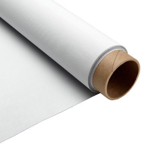 Carl's Blackout Cloth, Projector Screen Material, White, Gain 1.0 (16:9