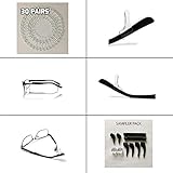 Keepons Lite Clear Prevent Eyeglass Slipping Anti Slip Anti Slide Eyewear Sunglasses Spectacle Glasses Temple Tip Sports Ear Hook Sleeve Retainer (3 pairs)