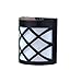 Reiled Solar Fence Lights (6-Pack) 6 LEDs Outdoor Solar Light IP67 Waterproof 180° Wide Angle Super Bright Solar Deck Lights with Automatic Switching Light Sensor for Garden, Driveway, Yard, Fence