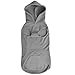 EXPAWLORER Dog Hoodie Fleece Sweater Vest, Hooded Dog Sweatshirt Fall Winter Pet Clothes with Leash Hole, Sleeveless Warm Cozy Puppy Clothing for Cat Small Medium Large Dogs Girl Boy, Grey L
