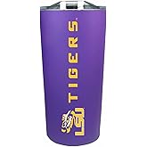 Campus Colors NCAA Stainless Steel Tumbler perfect for Gameday - 18 oz - Double Walled - Keeps Drinks Perfectly Insulated (LSU Tigers - Purple)