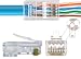UbiGear 100 Pcs CAT6 RJ45 Pass Through 23 AWG Network Cable Modular Gold-Plated Plug 8P8C Connector End