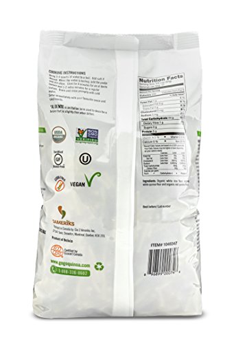 Gogo Quinoa Gluten Free Organic Red and White macaroni Organic, Gluten Free and Non-GMO Certified, Corn free and Vegan 4.4 Lbs - Thumbnail 2