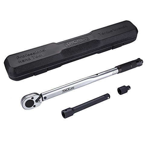 Tacklife Torque Wrench 1/2 Inch,Drive Click (10-150 lb-ft / 13.6-203.5nm) | HTW2A