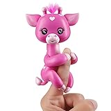 WowWee Fingerlings Baby Giraffe - Meadow (Pink) - Friendly Interactive Toy