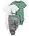 Carter's Baby Boys' 3 Piece Take Me Away Set (newborn, alligator)