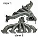 APDTY 88890560 Exhaust Manifold Assembly Improved Web Design For 2002-2005 GMC Envoy w/4.2L Engine / 2002-2005 Chevrolet Trailblazer w/4.2L Engine / 2004-2005 Buick Rainier w/4.2L Engine / 2003-2005 Isuzu Ascender w/4.2L Engine / 2002-2004 Oldsmobile Brav
