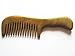 Myhsmooth Gs-2w-mt Wide Tooth Wood Handmade Natural Green Sandalwood No Static Comb with Aromatic Scent for Detangling Curly Hair and Gift -Made of a Whole Piece of Green Sandalwood, Not Mosaic(7