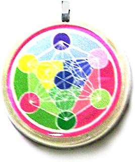 Sacred Geometry Orgonite Pendant, Pastel Pink, Help pain of rheumatism and osteoporosis