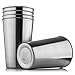 Eekay wares Stainless-Steel, Shatterproof Pint Cups, Set of 5, 16 Oz , Unbreakable, BPA free Eco-friendly Perfect Tumbler for BBQs. Camping, Parties, Picnics Indoor & Outdoor for Kids and Adults.