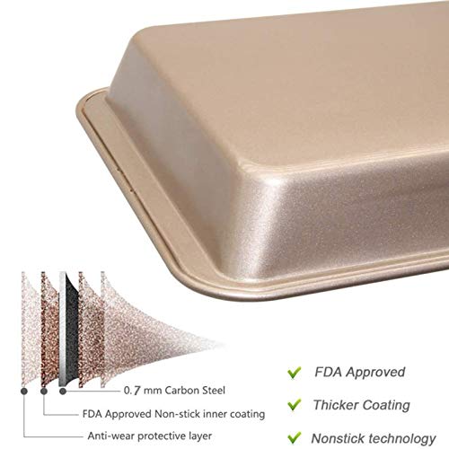 Brownie Pan with Dividers, NonStick Backing Pan, Brownie Pan, Lasagna Pan, Brownie Trays,18 Pre