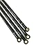 LAFEINA 8 PCS Aluminum Alloy Upgrade Link Rod for 1/10 RC Crawler Car Axial Scx10 313MM Wheelbase Upgrades(Black)