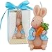 TinaWood Cute Bunny Birthday Candle, Smokeless Cake Candles Home-Made Cake Topper, Great Decoration for Home Party, Easter, Children’s Day