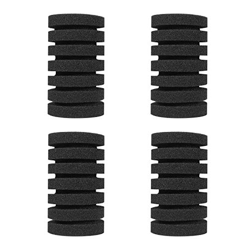 UPETTOOLS Aquarium Biochemical Sponge Filter Ultra Quiet Aquarium Air Pump Bio Sponge Fish Tank Foam Filter Comes with 4/2 Sponges 4/2of Bio Ceramic Media Balls
