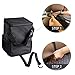 YEMMEN Car Trash Can with Lid and Storage Organizer Pocket, Portable Car Accessories Organizer for Women and Men with Vinyl Inside Lining 100% Leakproof