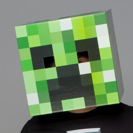 Amazon Minecraftのクリーパーヘッド 段ボール Minecraft Creeper Head Cardboard おもちゃ おもちゃ